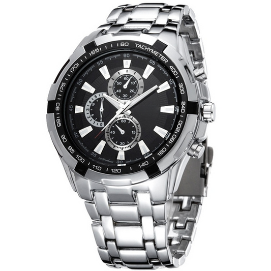 Mens Watches Quartz Waterproof Stainless Steel Men Wristwatch
