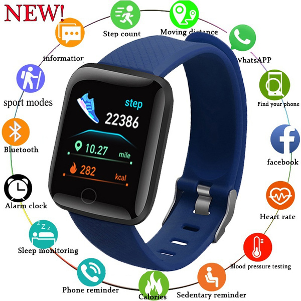 New Men Women Smart Watch Waterproof Smartwatch Sport Smart Bracelet Heart Rate Blood Pressure Monitor Fitness Tracker Watch for Android-ios