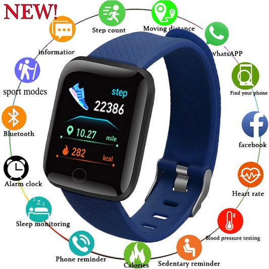 New Men Women Smart Watch Waterproof Smartwatch Sport Smart Bracelet Heart Rate Blood Pressure Monitor Fitness Tracker Watch for Android-ios